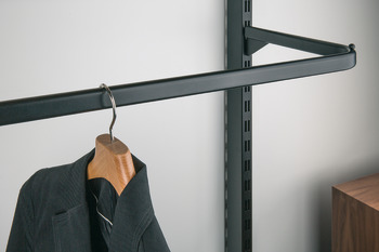 Clothes hanger rail, For wall channels and columns