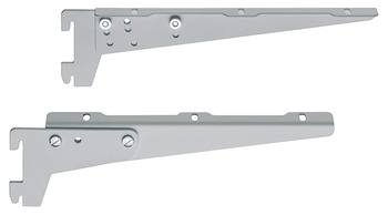 Bracket, With angled screw fixing surface, with adjustable carrier arm