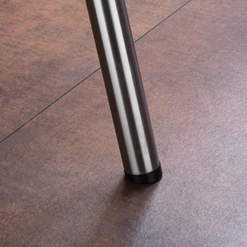 Skjutbar stege Service+ -måttanpassad, Med trästeg, Stegfäste av rostfritt stål