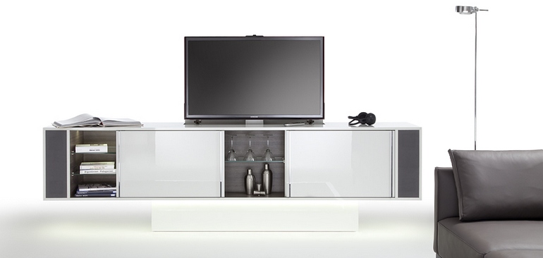 The Sideboard – the television appears at the push of a button.