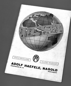 The first Häfele Furniture Fittings Catalogue