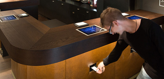 Reliable self check-in in the hotel Ruby