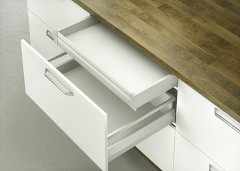 Internal drawer set, Häfele Matrix Box P50, drawer side height 92 mm, load bearing capacity 50 kg