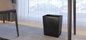 Waste bin, artificial leather, 10 litres