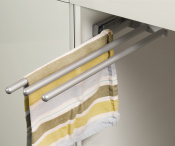 Towel rail, aluminium/plastic, extending