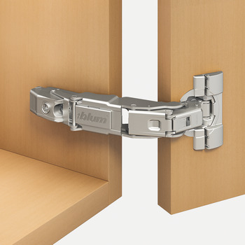 Concealed hinge, Blum Clip Top Blumotion 155º, full overlay mounting