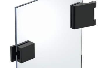 Glass door strike patch set, GHR 503, Startec, with 3-piece hinges