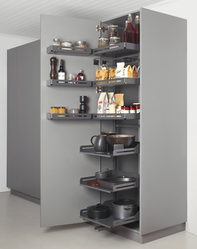 Larder unit internal pull out, With separate door shelf