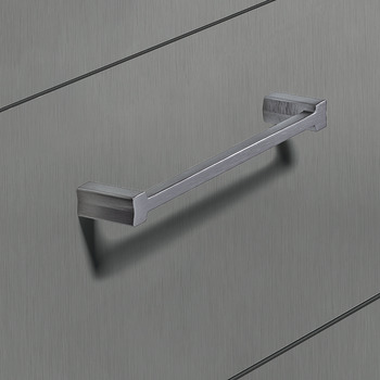 Furniture handle, D handle, zinc alloy, Häfele Déco, model H2340