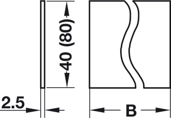 Crossways divider, standard, Ratio-Pharm pharmacy system version B, C and D
