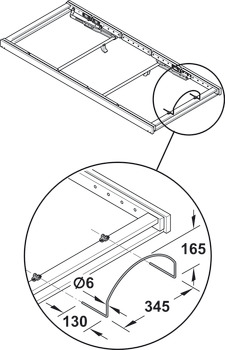 Mattress bracket, For screw fixing to the slatted frame