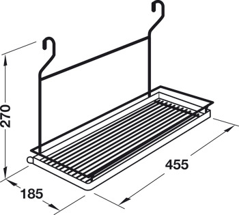 Shelf, Steel railing system
