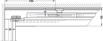 Guide rail, for complete slope