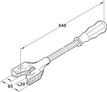 Adjusting tool, Häfele AXILO® 48 Light Tool