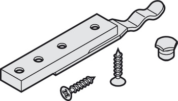 Centre stop, with adjustable retaining spring