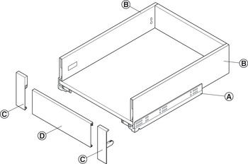 Panel, For Matrix Box Slim A30 internal drawer