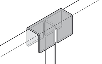 Vertical connector, Rossoacoustic Solitaire Fitting series