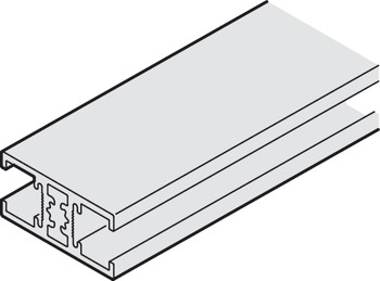 Bar profile, for subdividing the door panels, without profile seal