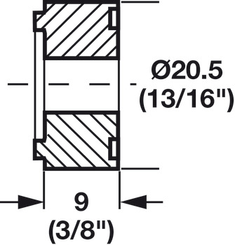 Doubling of the spacer plate, For drawer runners