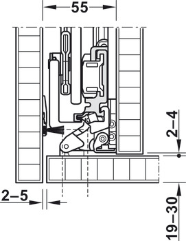 Wooden pivot sliding doors, HAWA Concepta 25/30/40/50, set
