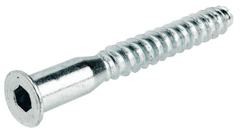 One-piece connector, Häfele Confirmat, countersunk head, for drill hole ⌀ 5 mm, SW4
