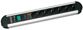 Power outlet box, With overvoltage protection, 230 V
