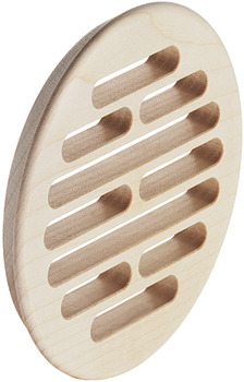 ventilation trims, solid wood, all-round rebated, slotted