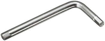 Hex key, L-shaped, steel galvanized