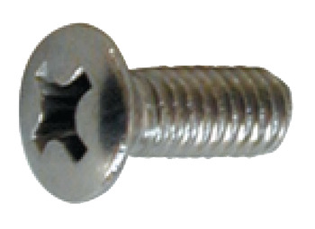 Raised countersunk head screw, for stainless steel handrails