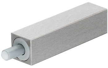 Damper, Stainless steel, for glue fixing, square