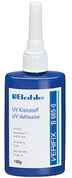 UV adhesive, for glass to glass bondings