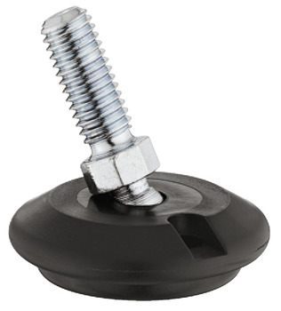 Adjusting screw, round, for glide inserts, rigid