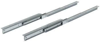 Ball bearing runners, for 1 extension leaf, asynchronous, for tables without frame