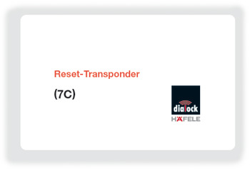 Reset key card, (7C), Dialock