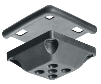 Caddy Castor set, With corner mounting plate 90°