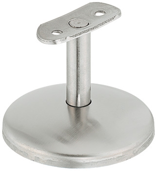 Handrail bracket, with support, stainless steel