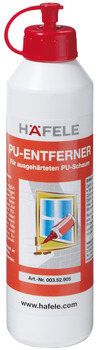 Polyurethane remover, Häfele, for removing hardened PU foam