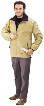 Fleece jacket, With integrated insulation against cold