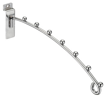 Clothes hanger rail, Display 150, curved