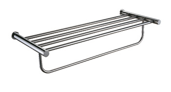 Towel rails/shelves, round series, for screw fixing