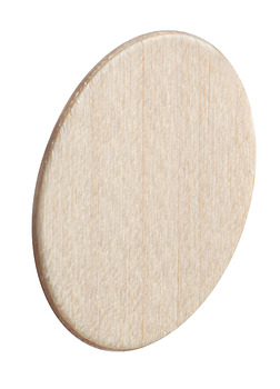 Cover cap, Real wood untreated, self-adhesive