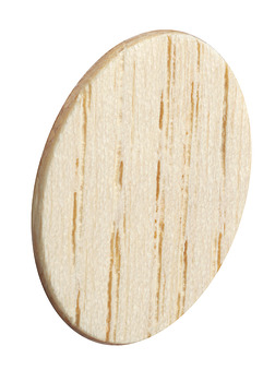 Cover cap, Real wood untreated, self-adhesive