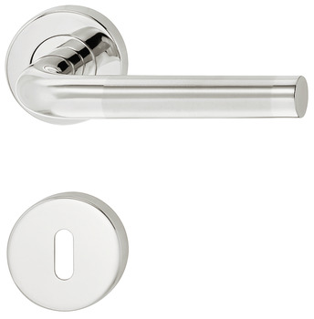 Door handle set, Stainless steel, Startec, model LDH 2172 Bicolor