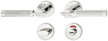 Door handle set, Stainless steel, Startec, model LDH 2194 Bicolor