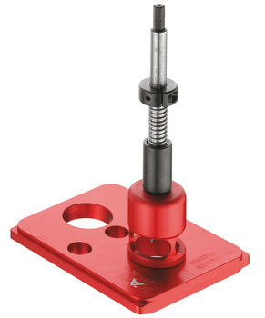 Drill guide set, Häfele Red Jig for Häfele Minifix® 12 cabinet connector