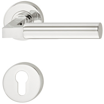 Door handle set, stainless steel, Startec, model PDH4180, rose