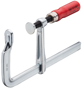 Screw-clamp, Bessey GZ, all-steel tempered, wooden handle
