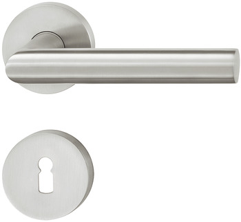Door handle set, stainless steel, Startec, PDH5103, rose