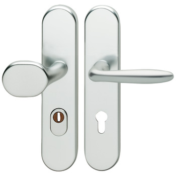 Security door handles, Aluminium, Hoppe, Verona 86G/3332ZA/3310/1510 impact resistance category 1 (protection class 2)