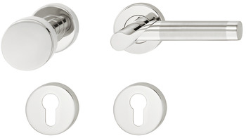 Door handle set, Stainless steel, Startec, model LDH 2195 Bicolor